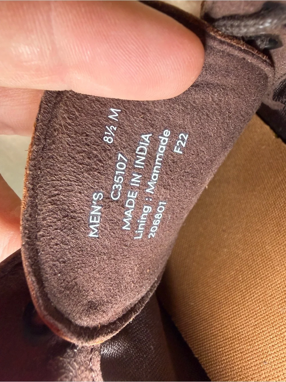 Cole Haan Sawyer Men’s Plain Toe Oxfords British Tan Leather Shoes 8.5 M